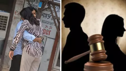 तलाक के कागज फाड़कर कोर्ट में ही पति के गले लगी पत्नी, कितना सच है वायरल वीडियो? भावुक करने वाला है दावा