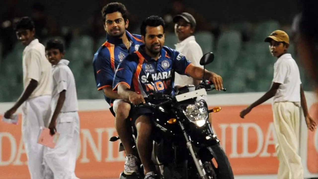 rohit and virat bike photo