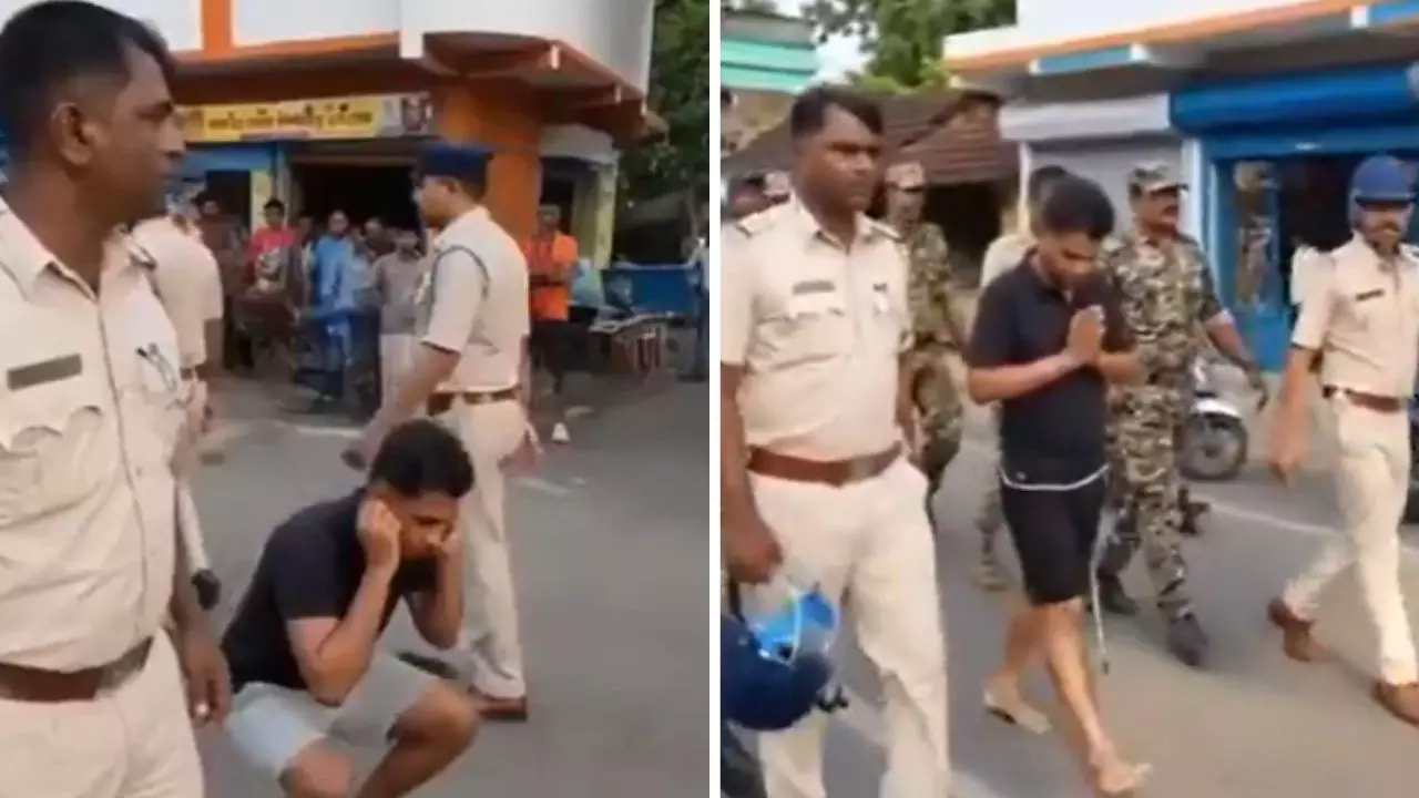 बंगाल का Pushpa बना फ्लावर! अब कान पकड़कर गली-गली मांग रहा माफी, भाजपा ने शेयर किया उठक-बैठक का VIDEO