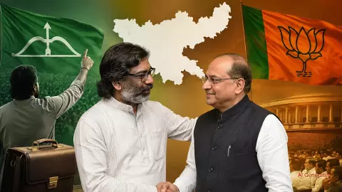 harkhand Politics Parimal Nathwani Hemant Soren JMM BJP