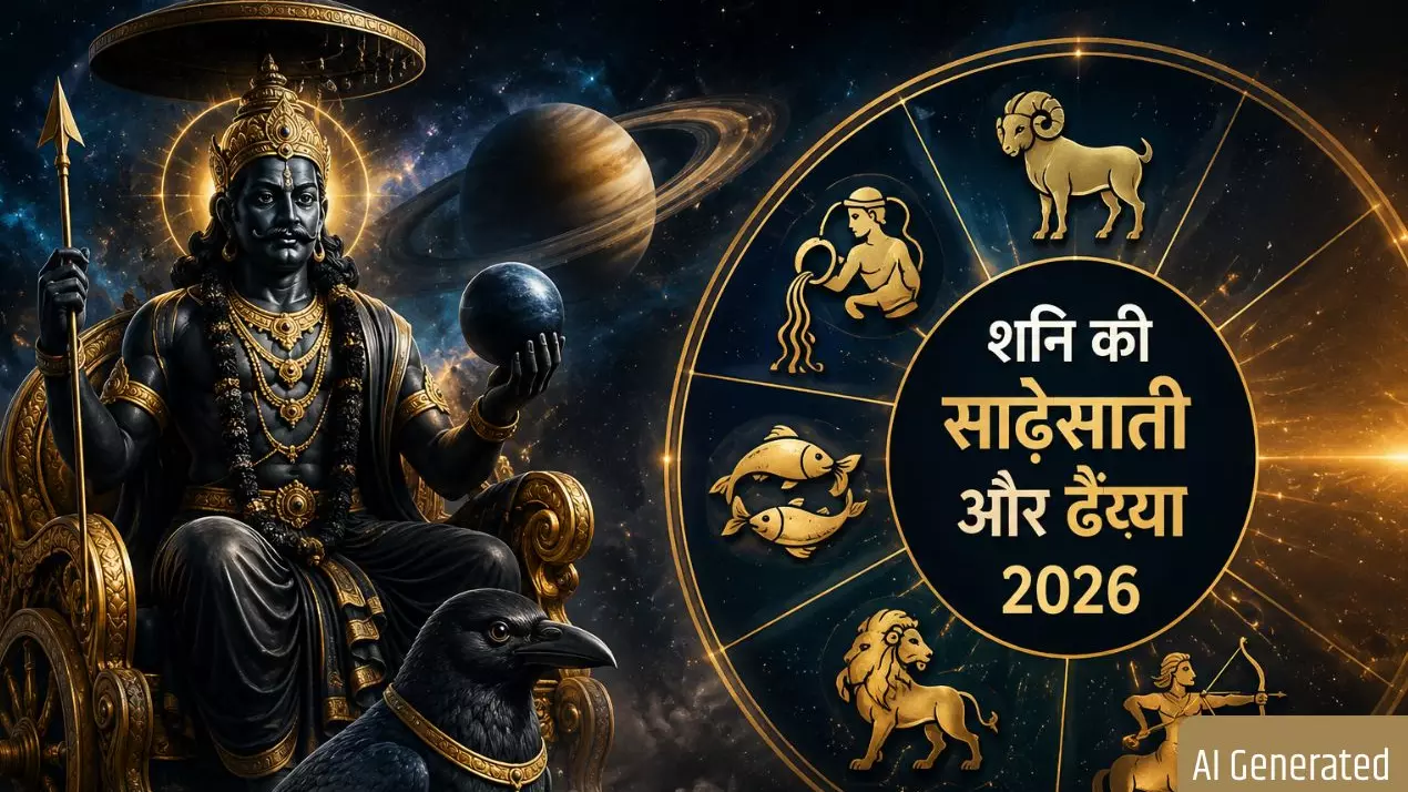 शनि की साढ़ेसाती और ढैय्या 2026: जानिए वर्ष के शेष 6 महीनों में किन राशियों पर कैसा रहेगा प्रभाव