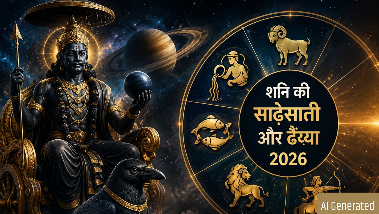 शनि की साढ़ेसाती और ढैय्या 2026: जानिए वर्ष के शेष 6 महीनों में किन राशियों पर कैसा रहेगा प्रभाव