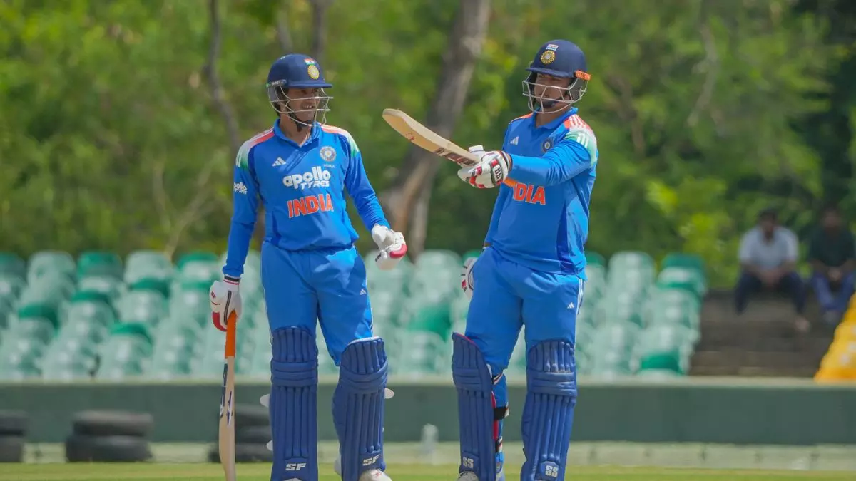 Vaibhav Suryavanshi  Smashes Record-Breaking 94 Runs In 29 Balls vs SL A in Tri-Series Final