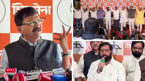 Sanjay Raut Attacks Eknath Shinde After Six Shiv Sena UBT MPs Join Shinde Camp Sanjay Raut Attacks Eknath Shinde After Six Shiv Sena UBT MPs Join Shinde Camp