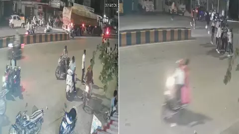 Nagpur police officer beaten Nagpur police officer beaten