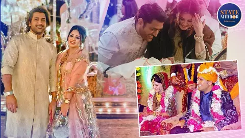 MS Dhoni Sakshi Singh marriage photo MS Dhoni Sakshi Singh marriage photo