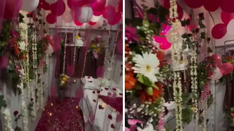 चलती ट्रेन में बना दिया सुहागरात वाला कमरा! फर्स्ट एसी कोच की सजावट देख यूजर्स बोले- Wedding Night Express