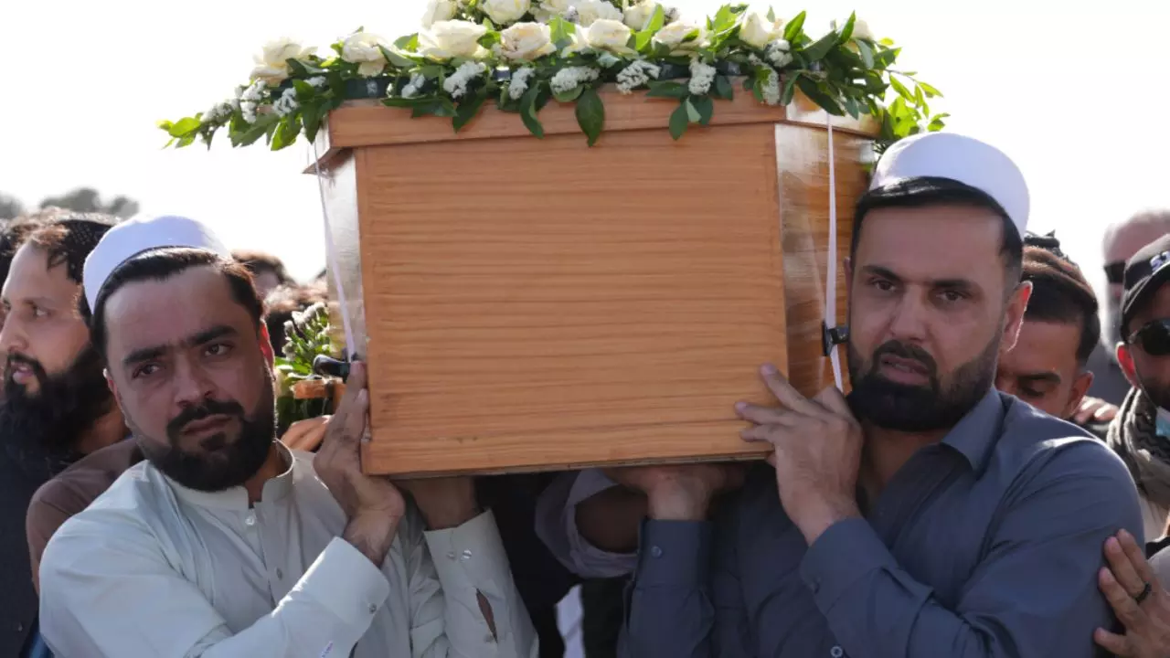 Shapoor Zadran Funeral Rashid Khan