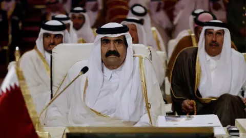 Qatars Father Amir Sheikh Hamad bin Khalifa Al-Thani