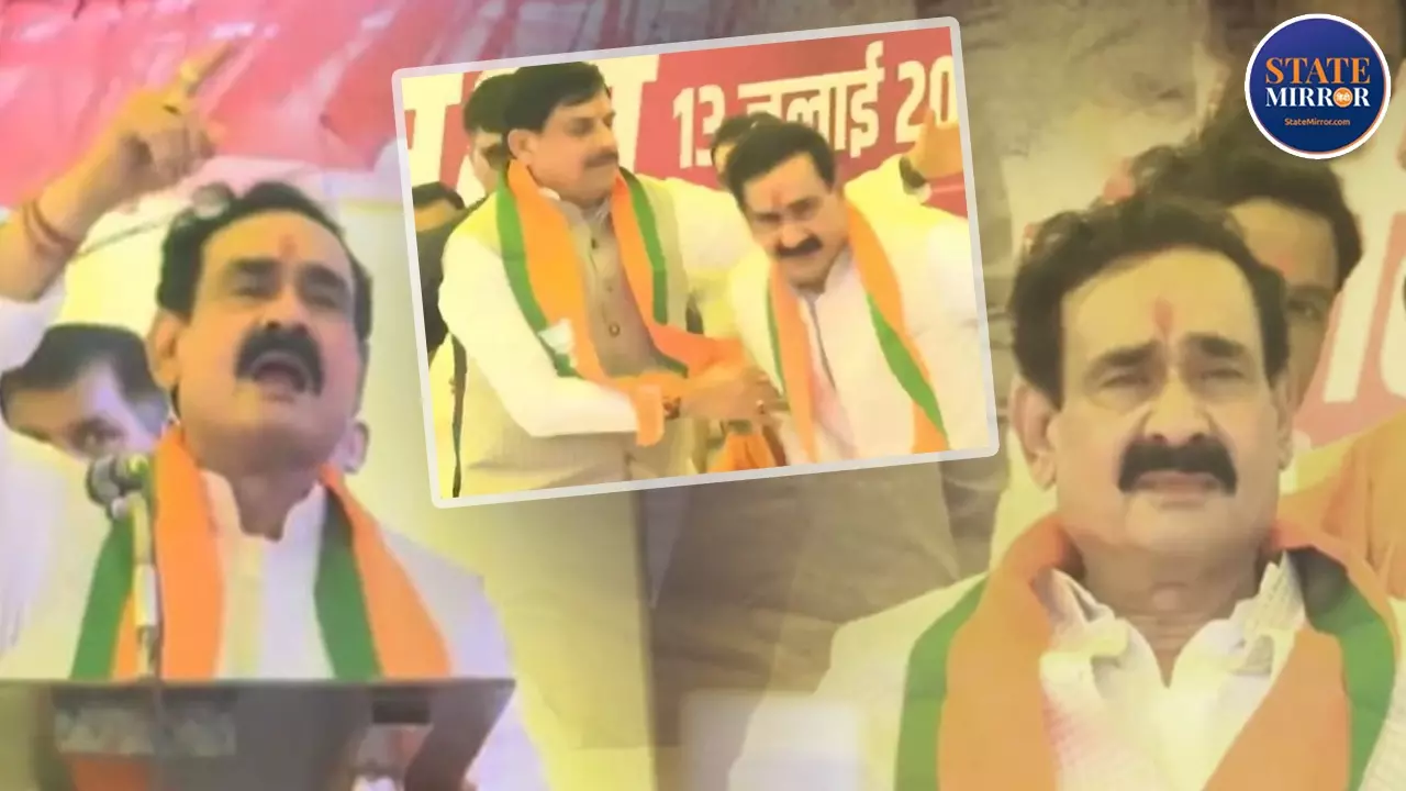 Narottam Mishra Turns Emotional at Datia Bypoll Rally, video goes viral
