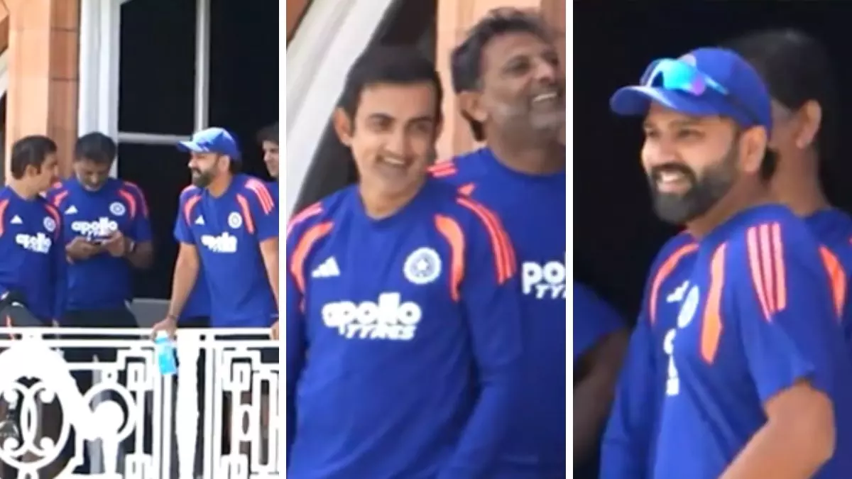 rohit sharma gautam gambhir viral video