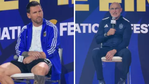 Lionel Messi Spain Coach Luis de la Fuente  Viral Video