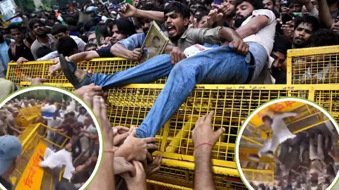 CJP Protest: तीन बार रह चुके AAP के MLA अखिलेश पति त्रिपाठी कौन? जिन्हें दिल्ली पुलिस ने बैरिकेड में उठा के पटका- देखिए VIDEO CJP Protest: तीन बार रह चुके AAP के MLA अखिलेश पति त्रिपाठी कौन? जिन्हें दिल्ली पुलिस ने बैरिकेड में उठा के पटका- देखिए VIDEO