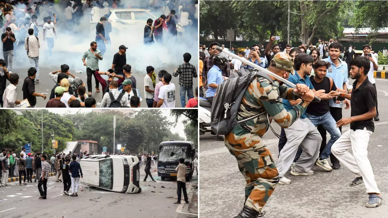 Jantar mantar students Protest