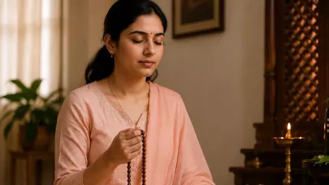 woman chanting woman chanting