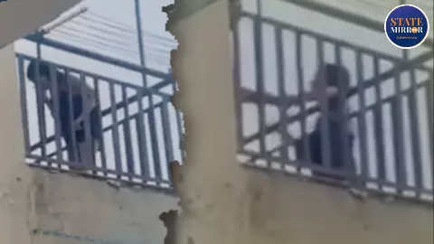 Woman Seen Hanging From Balcony in Greater Noida Society, Viral Video Under Police Investigation