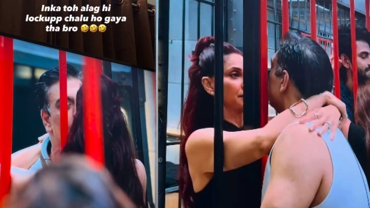 लिप किस, आंसू और फिर माफी! लॉक अप में राम कपूर-गौतमी की मुलाकात बनी चर्चा का विषय, वायरल हुआ VIDEO
