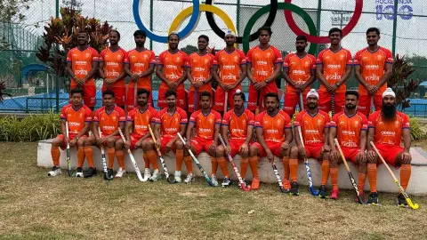 India Hockey Team New Saffron Jersey India Hockey Team New Saffron Jersey