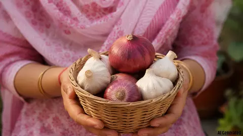 garlic and onion garlic and onion