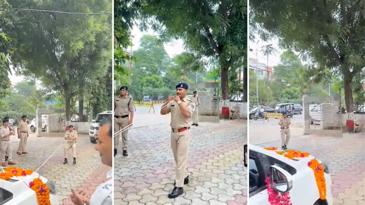 कौन हैं MP के बाहुबली सिपाही सुनील कुमार यादव? दांतों से खींची IG अरविंद सक्सेना की कार, VIDEO वायरल