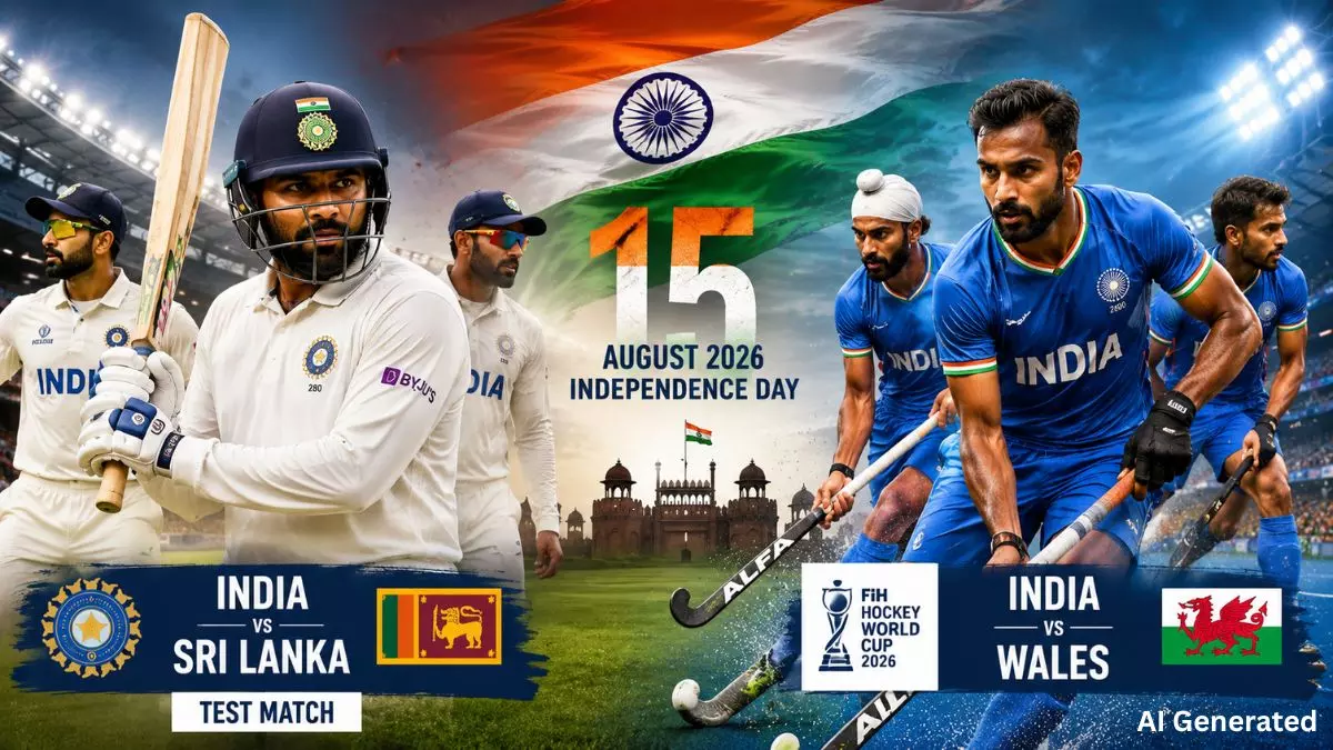 independence day 2026 india cricket hockey matches