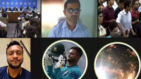 शेख हसीना की PC में शामिल होने के कुछ घंटों बाद शाकिब अल हसन के घर पर पेट्रोल बम हमला, मचा बवाल- देखिए हैरान कर देना VIDEO