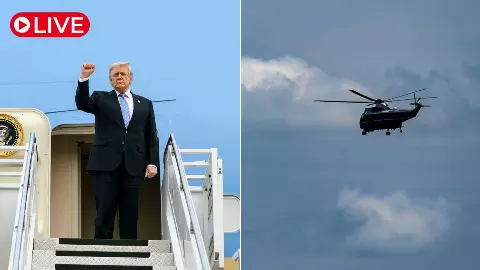 Aaj ki Taaza Khabar : बाल-बाल बचे ट्रंप! जेट से टकराने से बचा US राष्ट्रपति का हेलिकॉप्टर Aaj ki Taaza Khabar : बाल-बाल बचे ट्रंप! जेट से टकराने से बचा US राष्ट्रपति का हेलिकॉप्टर