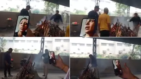 Father Last Rites Daughters Video Call Father Last Rites Daughters Video Call