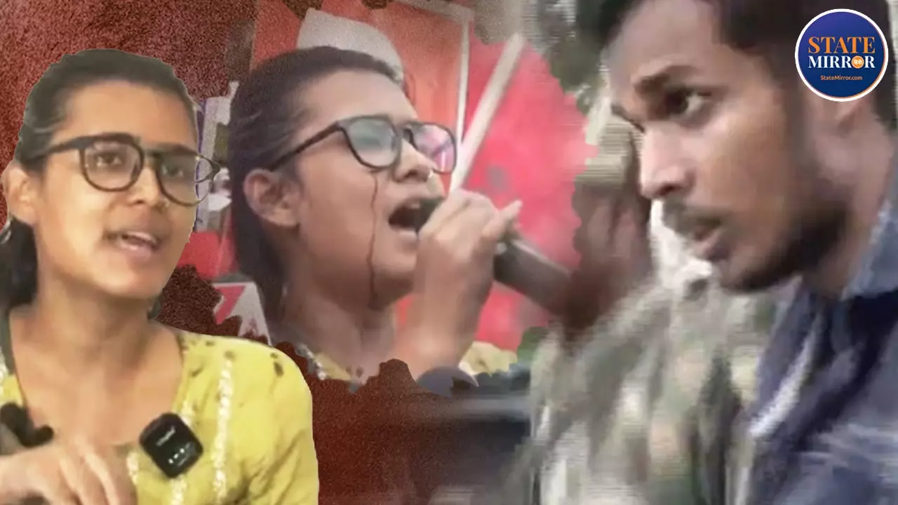 Neha Bora Ink Attack During Ranchi Student Protest Over JPSC-JSSC Exam Irregularities