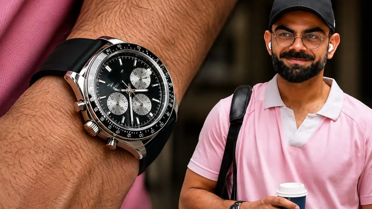 बैग पर हनुमान जी की की-चेन, हाथ में 50 लाख की घड़ी पहनकर निकले Virat Kohli, आखिर किस ब्रांड की ये वॉच