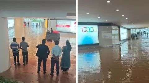 Jewar Airport Waterlogging: तेज बारिश से जेवर एयरपोर्ट बना तालाब! हर जगह पानी ही पानी, अधिकारी खमोश- VIDEO Jewar Airport Waterlogging: तेज बारिश से जेवर एयरपोर्ट बना तालाब! हर जगह पानी ही पानी, अधिकारी खमोश- VIDEO
