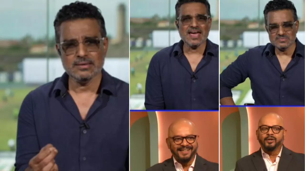 Sanjay Manjrekar and Murali Kartik clash video