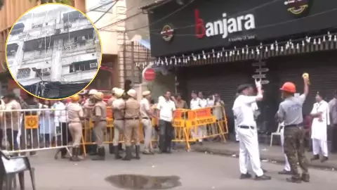 Kolkata New Market Hotel Fire Kolkata New Market Hotel Fire