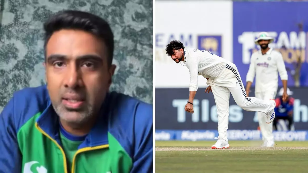 ashwin on kuldeep yadav