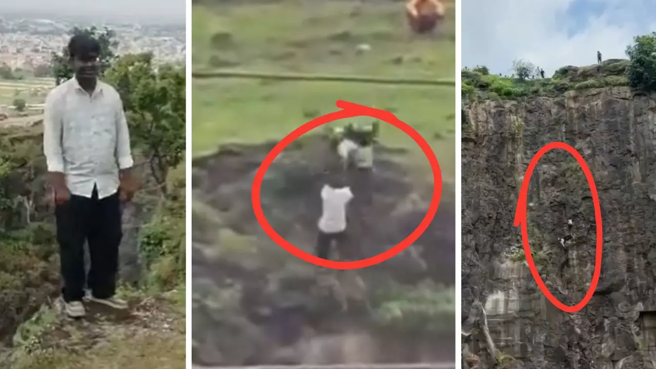 बेटे को खाई में गिरने से बचाने दौड़े पिता, फिर मां भी कूदीं; एक ही परिवार के 3 लोगों की मौत- देखिए चार भयावह VIDEO