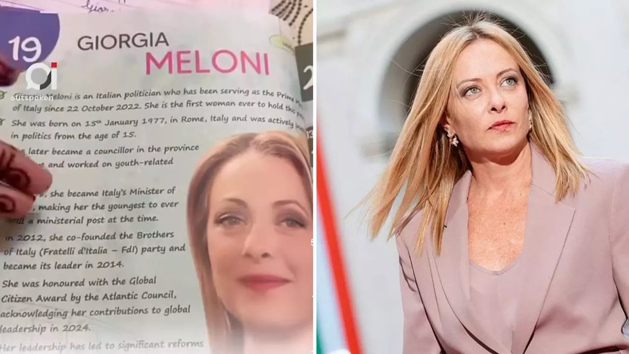 क्या सच में Class 6 की GK बुक में Giorgia Meloni का चैप्टर? वायरल वीडियो से मचा बवाल, यूजर्स बोले-Male Efforts