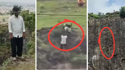 बेटे को खाई में गिरने से बचाने दौड़े पिता, फिर मां भी कूदीं; एक ही परिवार के 3 लोगों की मौत- देखिए चार भयावह VIDEO