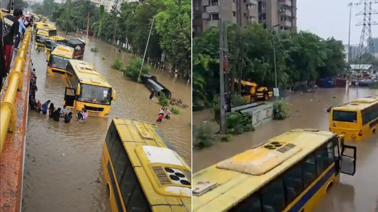 बारिश के चलते सड़कों पर फंसे बच्चे, तो अब आई गुरुग्राम प्रशासन को अक्ल! स्कूल बसों के लिए क्या-क्या बदले गए नियम?- 10 पॉइंट्स