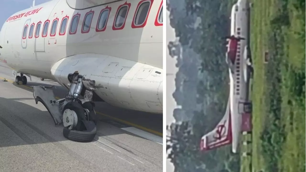 Bilaspur Airport पर लैंडिंग के वक्त Alliance Air का टायर फटा, विमान में मची अफरा-तफरी; 41 लोगों का क्या हुआ? देखिए VIDEO