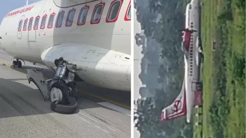 Bilaspur Airport पर लैंडिंग के वक्त Alliance Air का टायर फटा, विमान में मची अफरा-तफरी; 41 लोगों का क्या हुआ? देखिए VIDEO