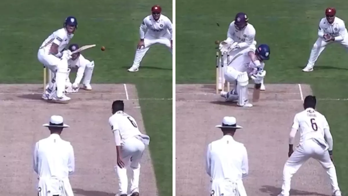 Yuzvendra Chahal bold Ben Stokes