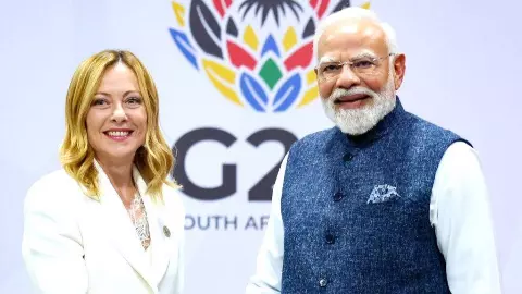 Italy Prime Minister Giorgia Meloni PM Narendra Modi Italy Prime Minister Giorgia Meloni PM Narendra Modi
