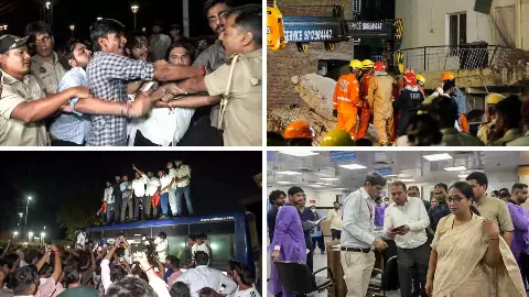 Delhi Satya Niketan PG Building Collapse: 5 Dead, Students Feared Trapped Amid Rescue Operation Delhi Satya Niketan PG Building Collapse: 5 Dead, Students Feared Trapped Amid Rescue Operation