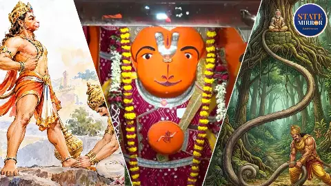 अंगद के पैर की तरह जम गए उज्जैन के खड़े हनुमान जी! कभी महाभारत के भीम भी नहीं हिला पाए थे पूंछ अंगद के पैर की तरह जम गए उज्जैन के खड़े हनुमान जी! कभी महाभारत के भीम भी नहीं हिला पाए थे पूंछ