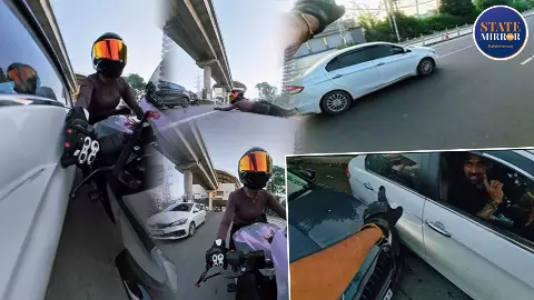 भयावह है गुरुग्राम का ये वीडियो, कार ने ऐसे मारी बाइकर को टक्कर, VIDEO में कैद पूरी घटना, महिला ने बताई आपबीती भयावह है गुरुग्राम का ये वीडियो, कार ने ऐसे मारी बाइकर को टक्कर, VIDEO में कैद पूरी घटना, महिला ने बताई आपबीती