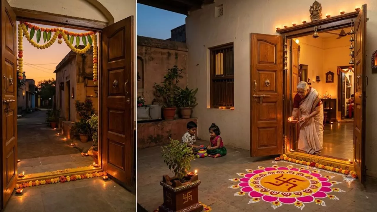 शाम को मुख्य दरवाजा खुला रखना क्यों माना जाता है शुभ?  जानें वास्तु के जरूरी नियम