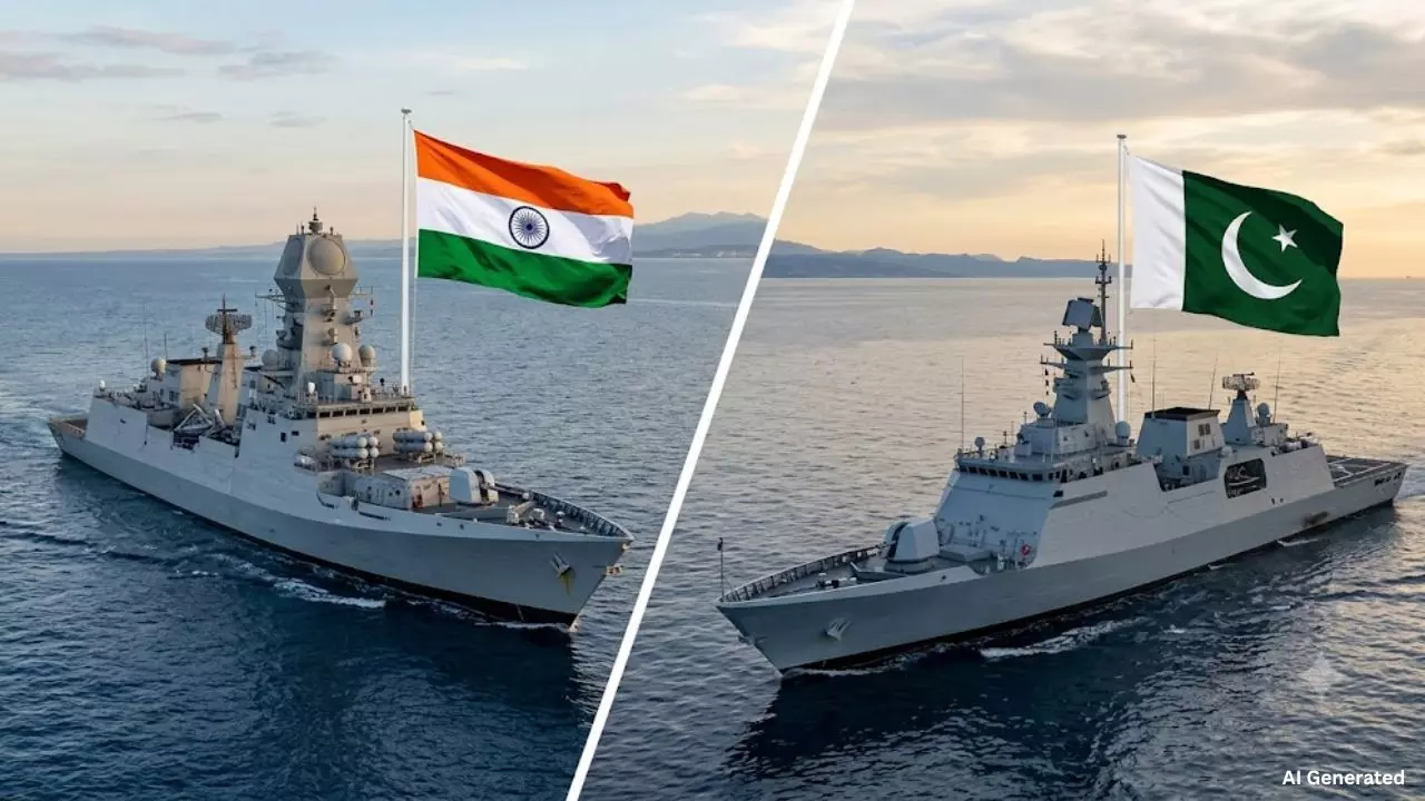 INS Kolkata vs PNS Hunain