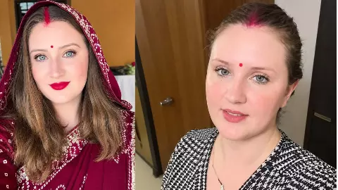 चूल्हे पर खाना बनाना-हाथ से कपड़े धोना-बर्तन साफ करना... बिहार में ऐसे जी रही अमेरिका की Hope, वीडियो वायरल
