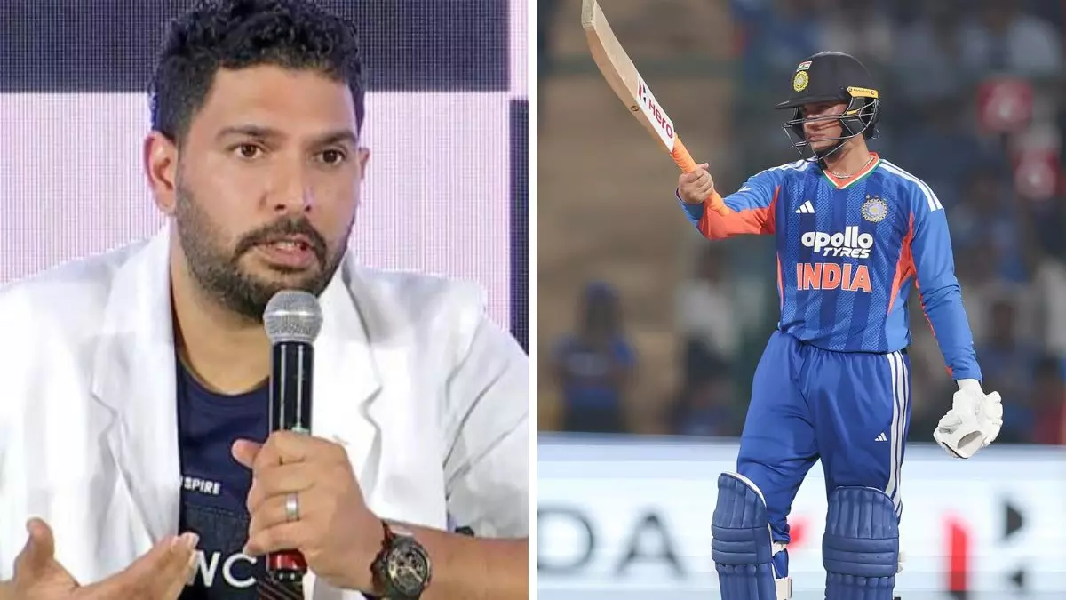 Yuvraj Singh on Abhishek Sharma century