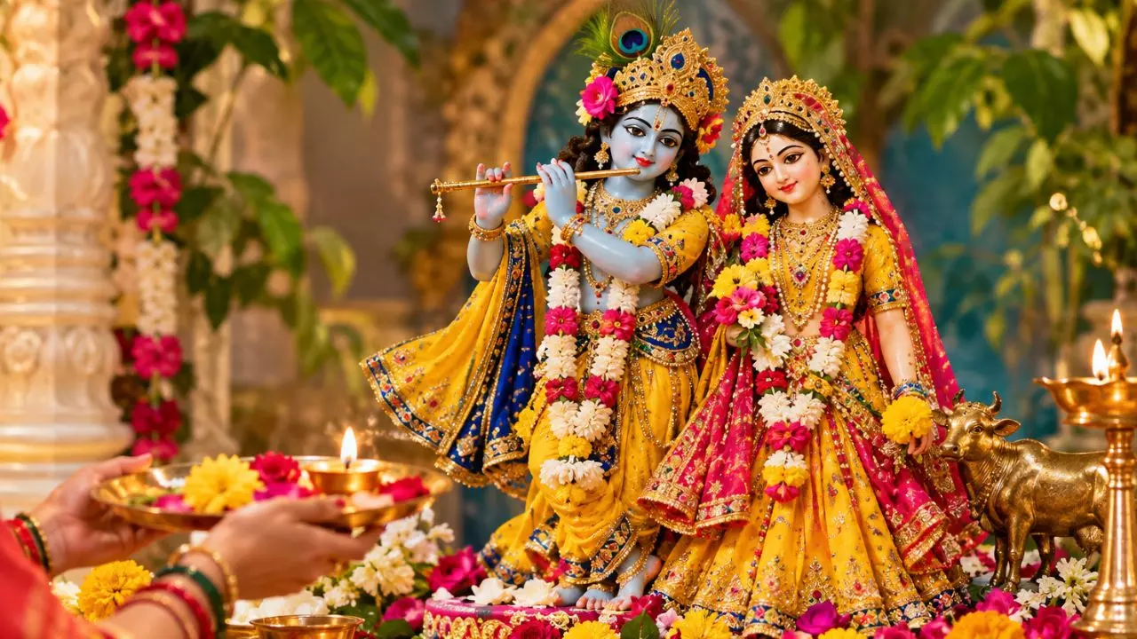 राधा अष्टमी आज: राधा रानी की पूजा का शुभ मुहूर्त, विधि और व्रत के नियम जानें